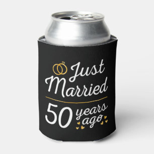 Just Married 50 Years Ago II Can Cooler