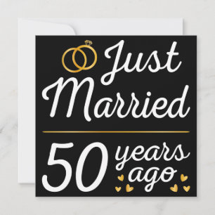 Just Married 50 Years Ago II Invitation