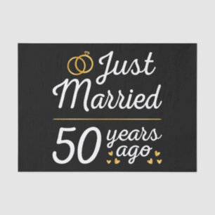 Just Married 50 Years Ago II Tissue Paper