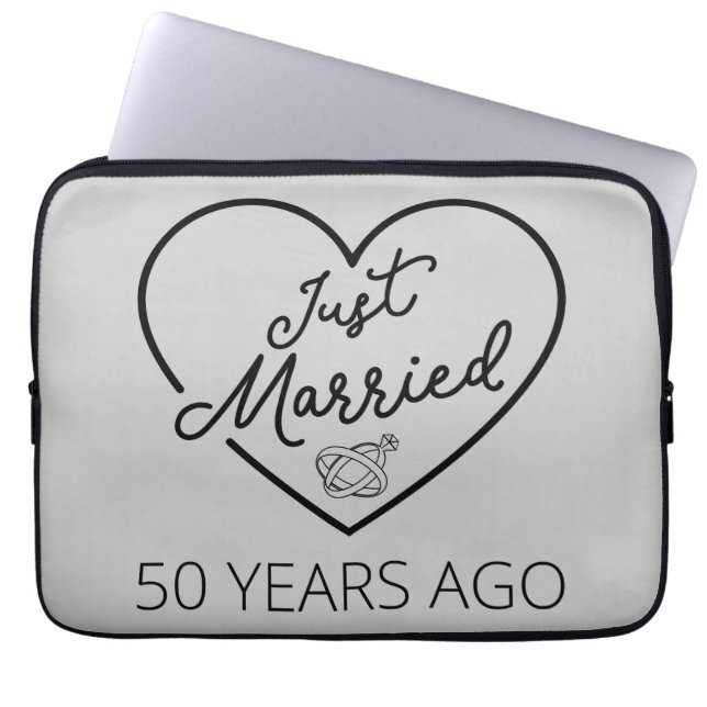 Just Married 50 Years Ago III Laptop Sleeve (Front)