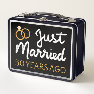 Just Married 50 Years Ago IV Metal Lunch Box