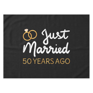Just Married 50 Years Ago IV Tablecloth