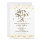 Just Married 50th Wedding Anniversary