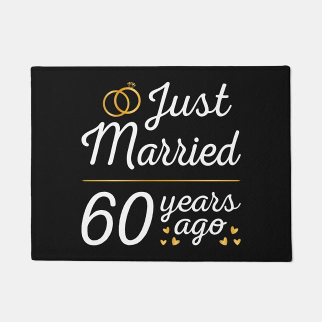 Just Married 60 Years Ago II Doormat (Front)