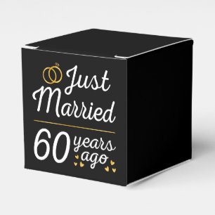 Just Married 60 Years Ago II Favour Box