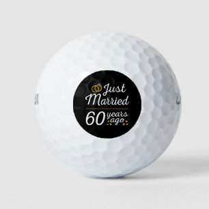 Just Married 60 Years Ago II Golf Balls