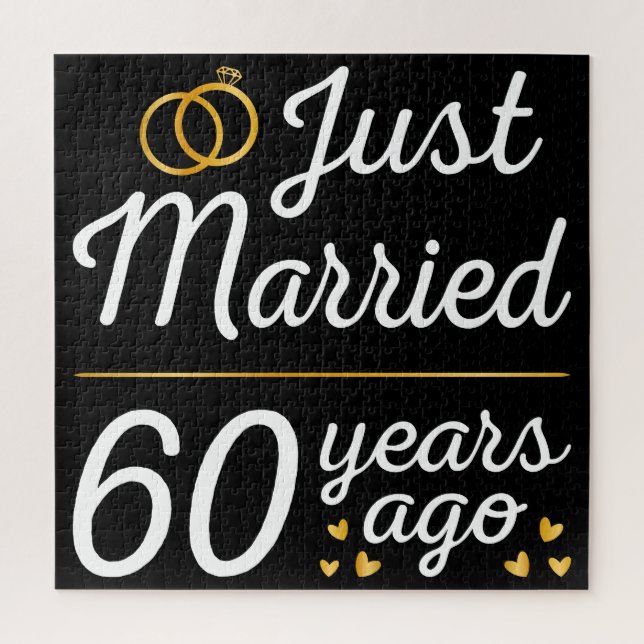 Just Married 60 Years Ago II Jigsaw Puzzle (Vertical)