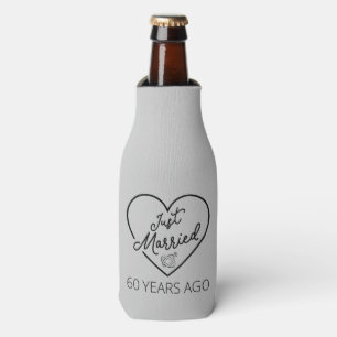 Just Married 60 Years Ago III Bottle Cooler