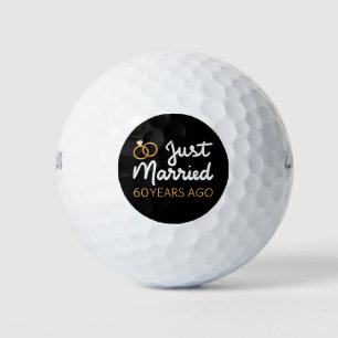 Just Married 60 Years Ago IV Golf Balls