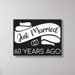 Just Married 60 Years Ago V Canvas Print
