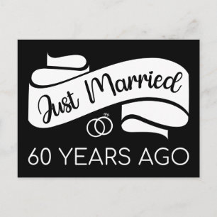 Just Married 60 Years Ago V Postcard