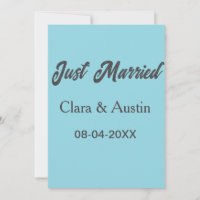Just Married add couple name date year wedding sim