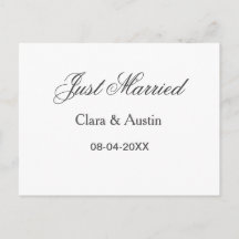 Just Married add couple name date year wedding sim