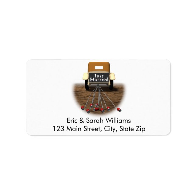 Just Married Address Labels (Front)