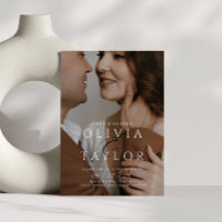 Just Married Ampersand Intertwined 2 Photo Wedding