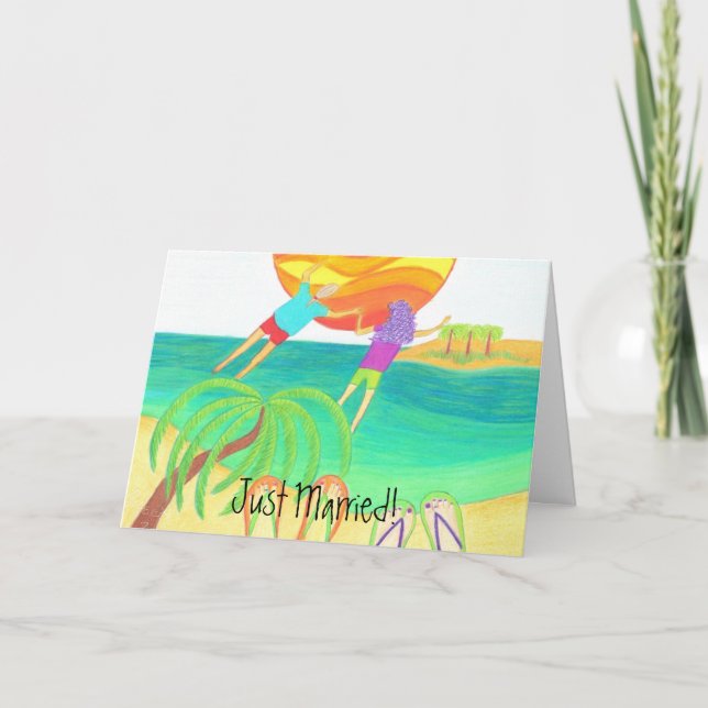 Just Married! Announcement (Front)