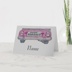 Just married announcement