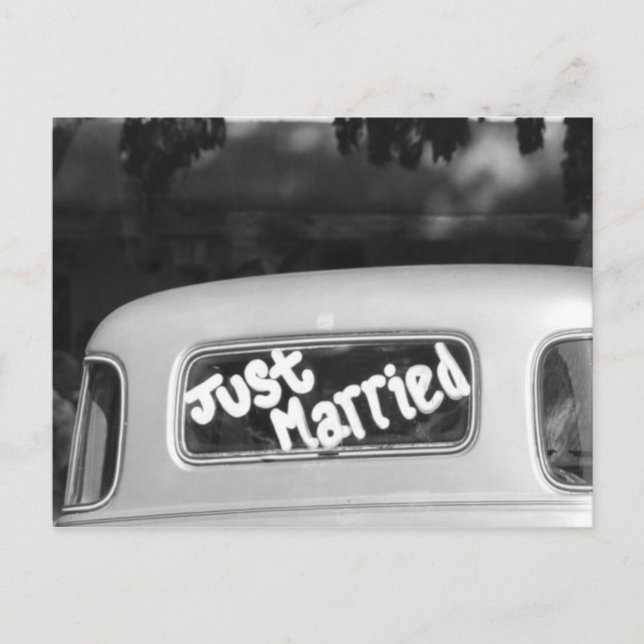 Just Married Announcement Postcard (Front)
