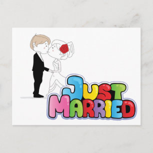 Just Married Announcement  Postcard
