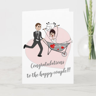 Just married - Balkan wedding greeting card