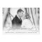 Just Married Black Wedding Announcement Photo Card