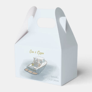 Just married boat for wedding  favour box