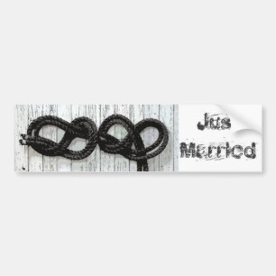 Just Married Bumper Sticker