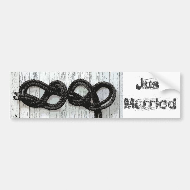 Just Married Bumper Sticker (Front)