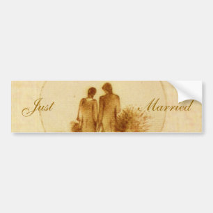 Just Married Bumper Sticker