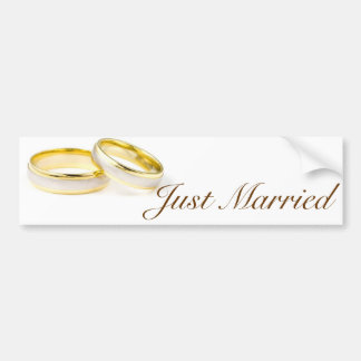Just Married Bumper Sticker