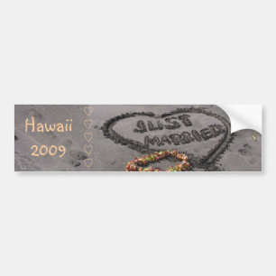 Just married bumper sticker