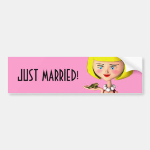 Just Married! Bumper Sticker