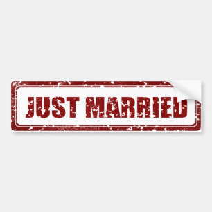Just Married Bumper Sticker