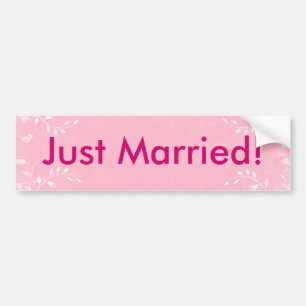 Just Married Bumper Sticker