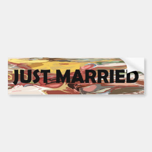 Just married bumper sticker