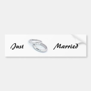 Just Married Bumper Sticker