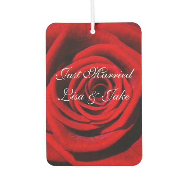 Just Married  Car Air Freshener (Front)