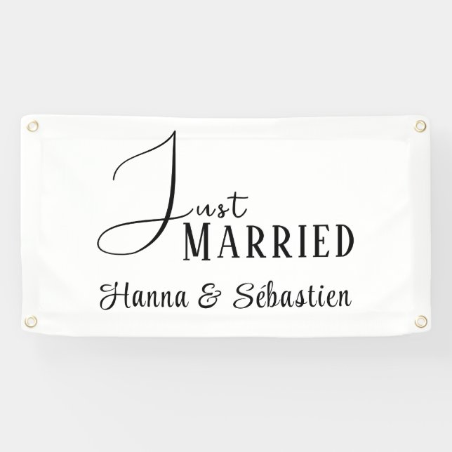 Just Married Car Banner (Horizontal)