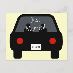 Just Married Car Invitation