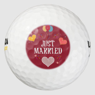 Just Married - Celebration Golf Balls