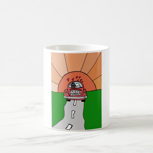 Just married coffee mug (Center)