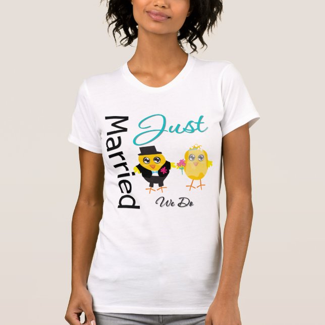 Just Married Couple - We Do T-Shirt (Front)