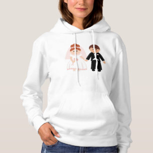 Just Married Couple Womens Hoodie