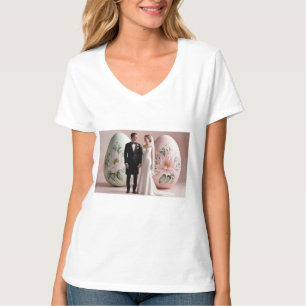 Just Married – Cute Bride and Groom T-Shirt