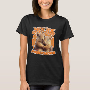 Just Married Cute Squirrel We're on Our Honeymoon T-Shirt
