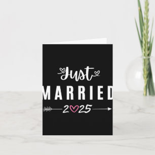 Just Married Est 2025 Honeymoon Wedding Couples An Card