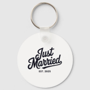 Just Married Est 2025 Wedding Wife Mr And Mrs Brid Key Ring
