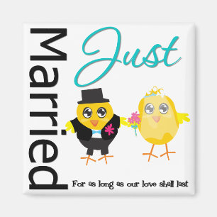 Just Married For As Long As Our Love Shall Last Magnet