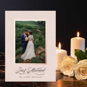 Just Married Frame Invitation