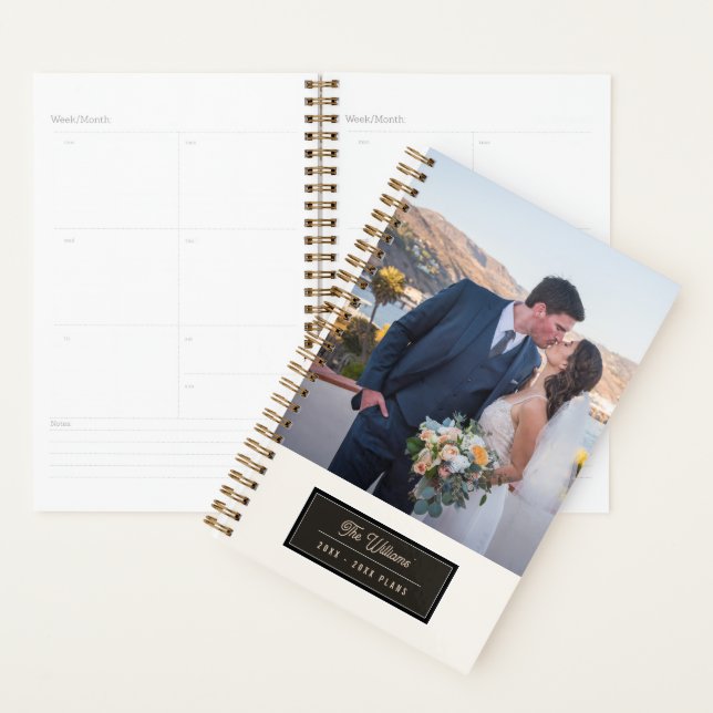 Just Married Gift Photo Calendar 2027 Weekly Planner (Display)